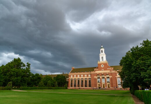 Campus in storm